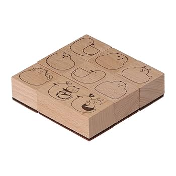 トランプ mizutama Amazon.co.jp: 木製スタンプセット mizutama マークス どうぶつ